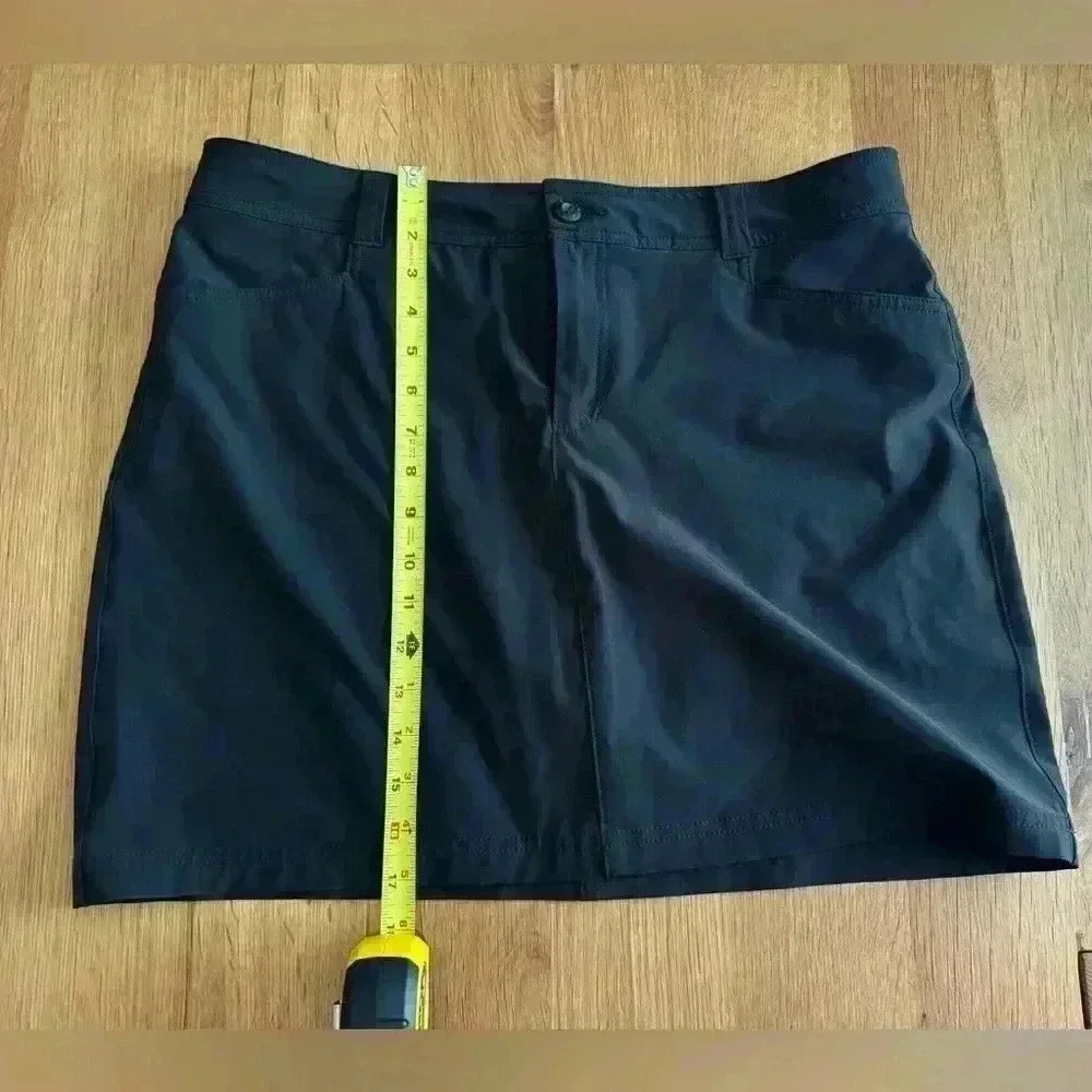 Eddie Bauer Skort- Skirt w/shorts - Black - Size 12